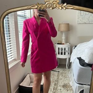 Magenta Mini Blazer dress